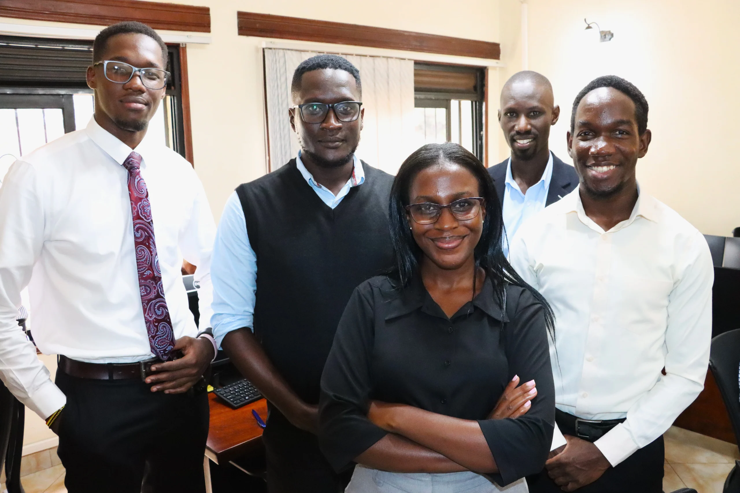 Members of the ACRES team at the Kampala office